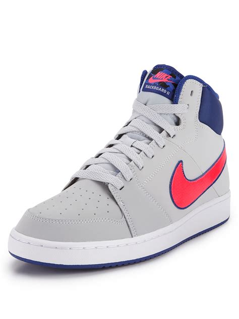 nike backboard ii mid black neutral grey white hyper red